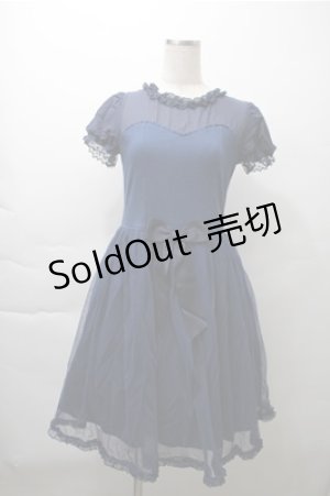 画像: Angelic Pretty / Airy Girlカットワンピース  ネイビー S-25-11-13-047-AP-OP-HR-ZS