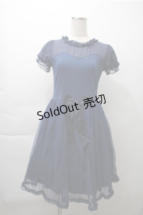 画像1: Angelic Pretty / Airy Girlカットワンピース  ネイビー S-25-11-13-047-AP-OP-HR-ZS (1)