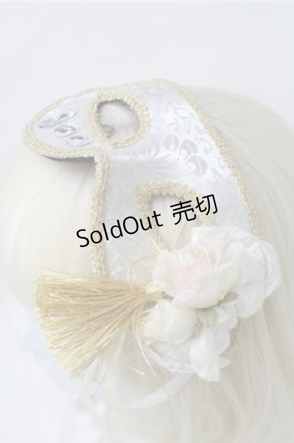 画像3: ATELIER　Ruby / マスクヘッドドレス  白 S-25-11-13-005-EL-ZA-AS-ZS (3)