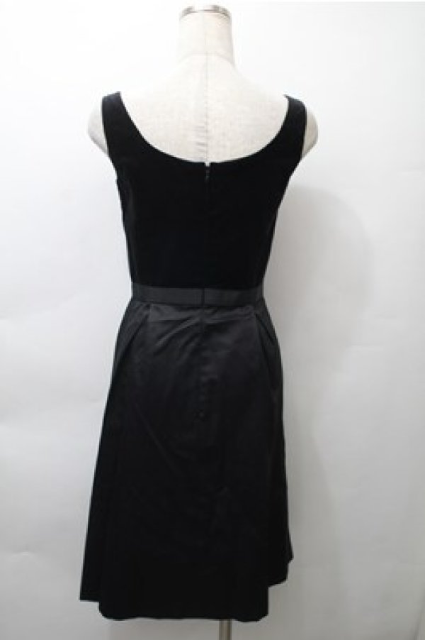 画像2: Barbie / ベロア切替ジャンパースカート  黒 S-25-11-13-049-LO-OP-HR-ZS (2)