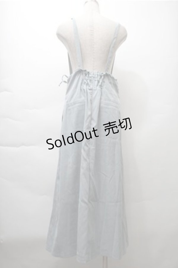 画像2: axes femme POETIQUE / サス付きレースアップスカート  グリーン S-25-11-13-050-AX-SK-AS-ZS (2)