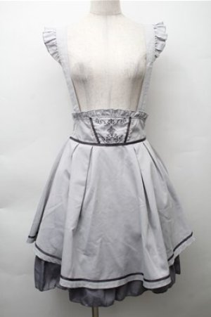 画像: axes femme POETIQUE / ウエスト刺繍スカート  サックス S-25-11-13-051-AX-SK-AS-ZS