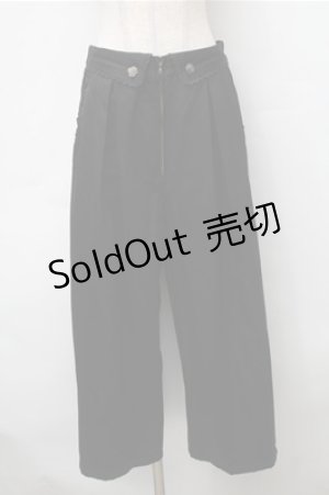 画像: axes femme / ハイウエストZIPパンツ  黒 S-25-11-13-058-AX-PA-AS-ZS