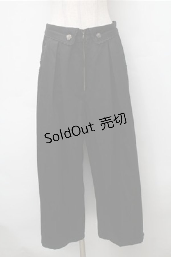 画像1: axes femme / ハイウエストZIPパンツ  黒 S-25-11-13-058-AX-PA-AS-ZS (1)