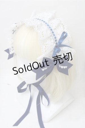 画像: BABY,THE STARS SHINE BRIGHT / Fallin' Ribbonヘッドドレス  白ｘ青 S-25-11-13-007-BA-AC-AS-ZS