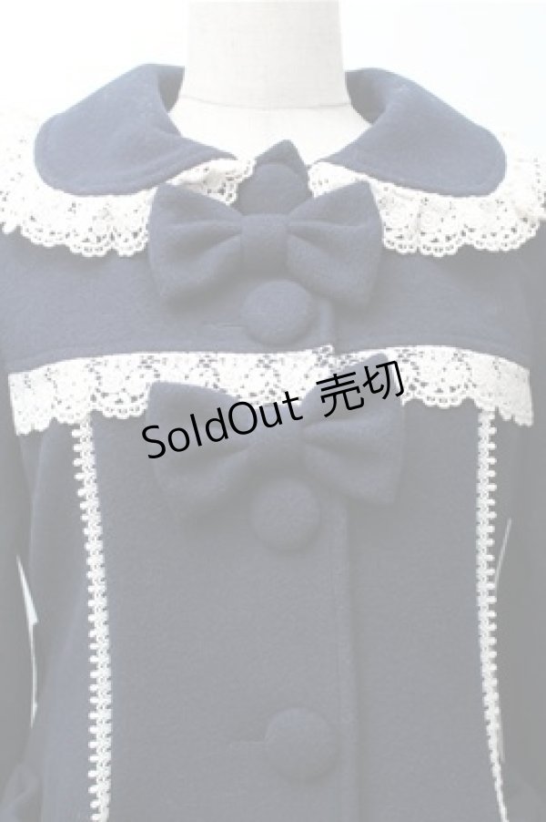 画像3: BABY,THE STARS SHINE BRIGHT / Jane Ribbonコート  紺ｘ白 S-25-11-13-063-BA-CO-HR-ZS (3)