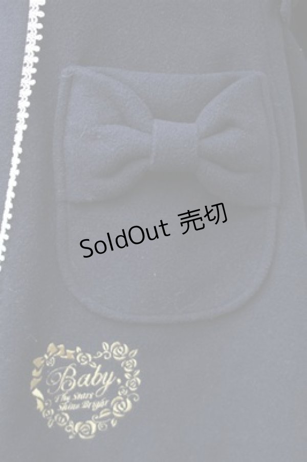 画像5: BABY,THE STARS SHINE BRIGHT / Jane Ribbonコート  紺ｘ白 S-25-11-13-063-BA-CO-HR-ZS (5)