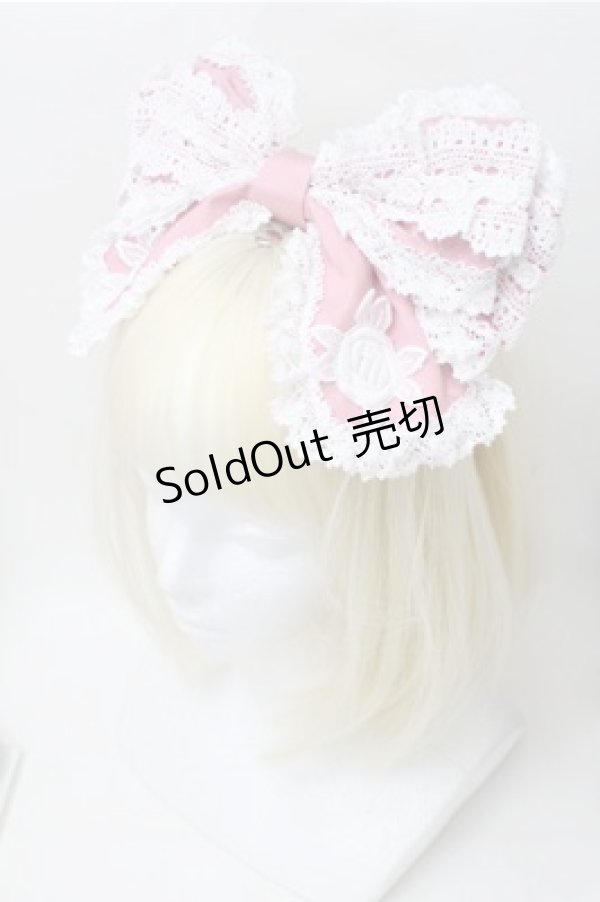 画像1: BABY,THE STARS SHINE BRIGHT / Romantic Dream Roseカチューシャ  ピンク S-25-11-13-008-BA-AC-AS-ZS (1)