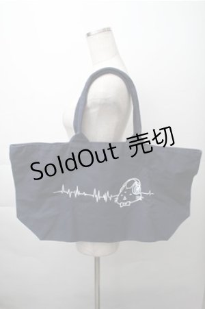 画像: NieR Clothing / プリントバッグ  紺 S-25-11-13-019-PU-BG-AS-ZS