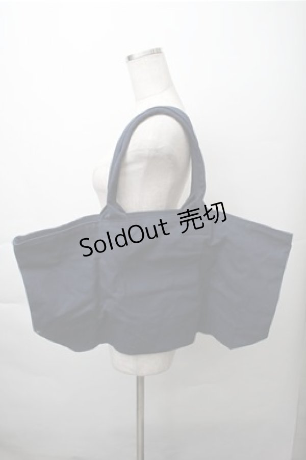 画像2: NieR Clothing / プリントバッグ  紺 S-25-11-13-019-PU-BG-AS-ZS (2)