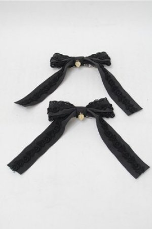 画像: BABY,THE STARS SHINE BRIGHT / Emmy Ribbonクリップ  黒 S-25-11-13-003-BA-AC-HR-ZS