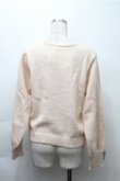 画像2: axes femme / ディテクティブ刺繍ニットカーディガン  オフ S-25-11-13-023-AX-TO-AS-ZS (2)