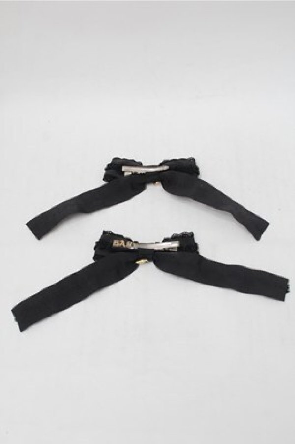 画像2: BABY,THE STARS SHINE BRIGHT / Emmy Ribbonクリップ  黒 S-25-11-13-003-BA-AC-HR-ZS (2)