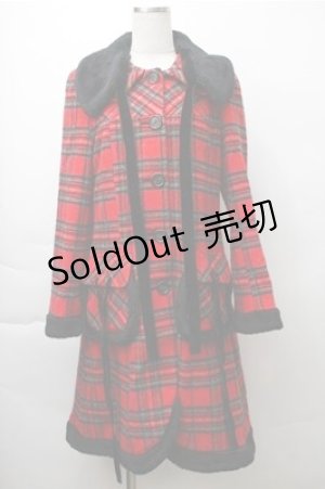 画像: PEACE NOW / チェックコート  赤 S-25-11-13-035-PU-CO-AS-ZS