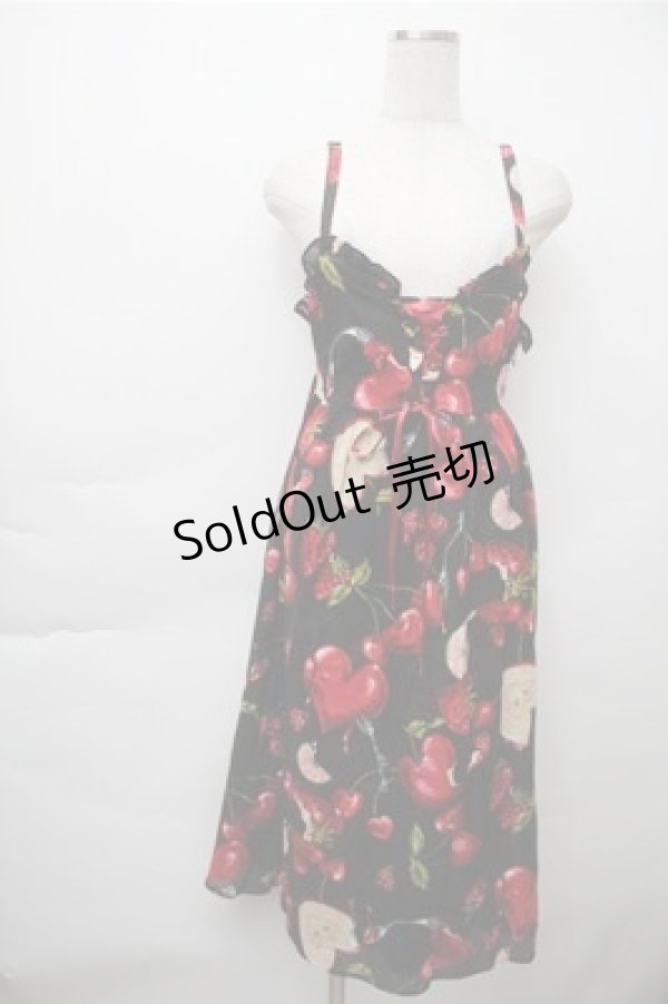 画像1: MILK / ラブベリーキャミドレス  黒 S-25-11-13-039-ML-OP-HR-ZS (1)