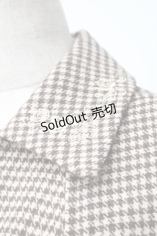 画像3: axes femme / 連釦ケープコート  ブラウン S-25-11-14-032-AX-CO-HR-ZS (3)