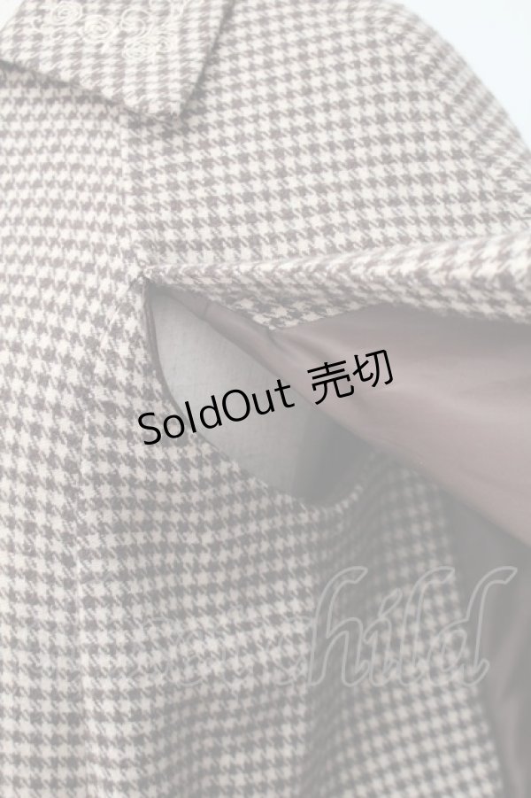 画像4: axes femme / 連釦ケープコート  ブラウン S-25-11-14-032-AX-CO-HR-ZS (4)