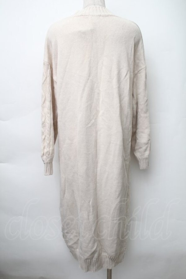 画像2: axes femme / 裾ボタンニットワンピース  アイボリー S-25-11-14-033-AX-OP-HR-ZS (2)