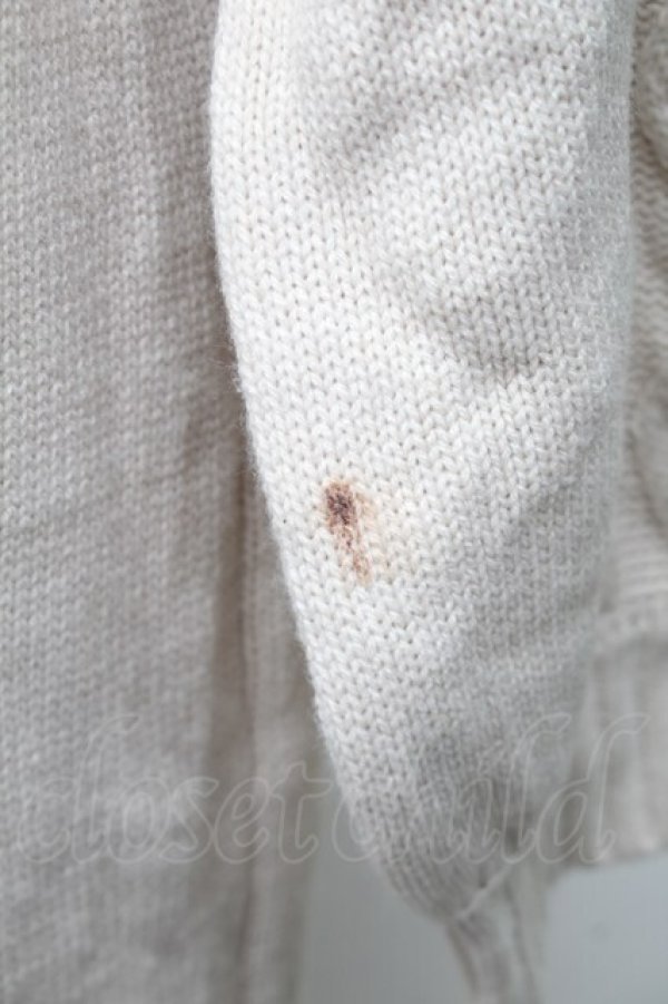 画像4: axes femme / 裾ボタンニットワンピース  アイボリー S-25-11-14-033-AX-OP-HR-ZS (4)