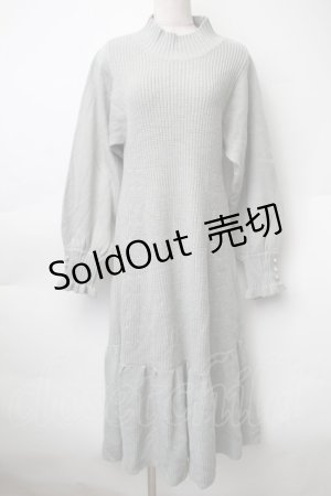 画像: axes femme / ニットロングワンピース  ミント S-25-11-14-035-AX-OP-HR-ZS