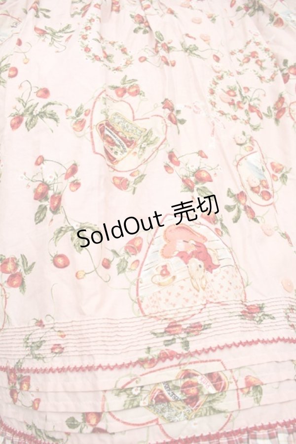 画像4: PINK HOUSE / Rambling Heartsプリントパッチワークワンピース  ピンク S-25-11-14-040-LO-OP-AS-ZS (4)