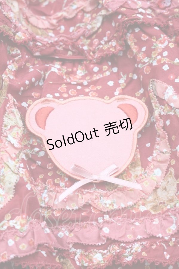 画像5: PINK HOUSE / Flower Picnic プリントパッチワークワンピース  赤 S-25-11-14-041-LO-OP-AS-ZS (5)