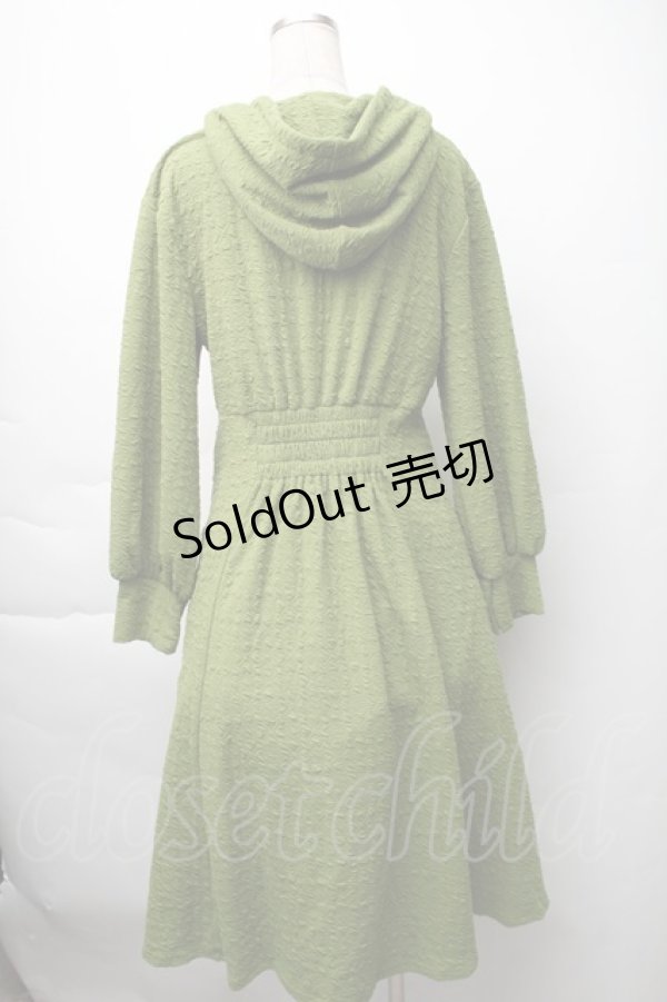 画像2: axes femme / フード付きワンピース  グリーン S-25-11-14-045-AX-OP-HR-ZS (2)