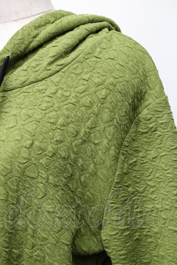 画像3: axes femme / フード付きワンピース  グリーン S-25-11-14-045-AX-OP-HR-ZS (3)