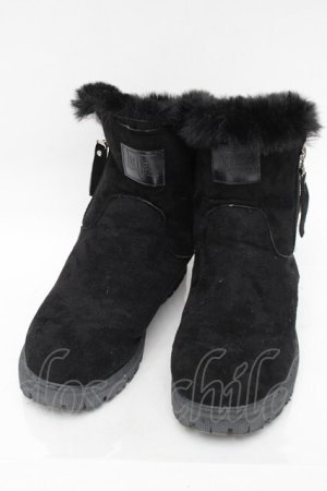 画像: NieR Clothing / ファーブーツ  黒 S-25-11-14-005-PU-SH-HR-ZS