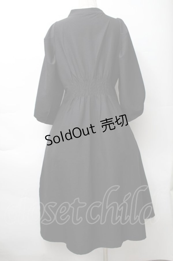画像2: axes femme / ロングシャツワンピース  黒 S-25-11-14-050-AX-TO-HR-ZS (2)
