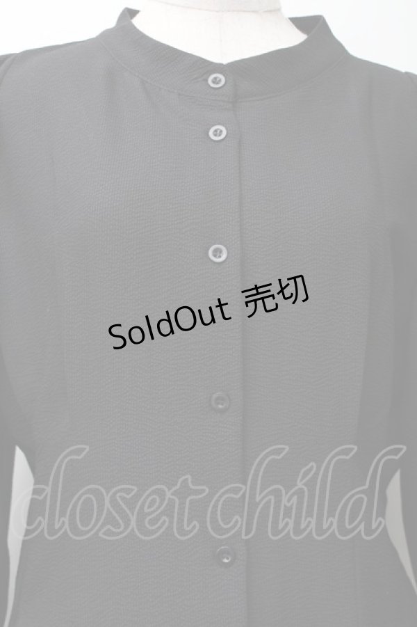 画像3: axes femme / ロングシャツワンピース  黒 S-25-11-14-050-AX-TO-HR-ZS (3)