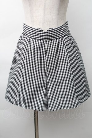 画像: Fi.n.t / アソートフレアーショートパンツ  黒ｘ白 S-25-11-14-056-CA-PA-HR-ZS