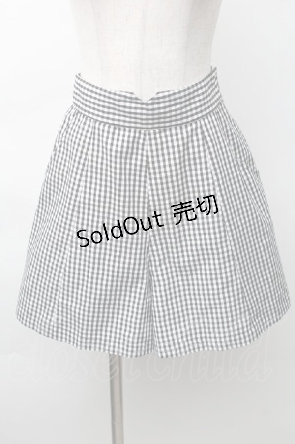 画像1: Fi.n.t / アソートフレアーショートパンツ  黒ｘ白 S-25-11-14-056-CA-PA-HR-ZS (1)