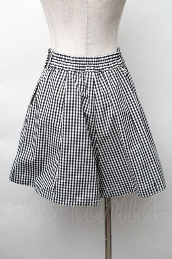 画像2: Fi.n.t / アソートフレアーショートパンツ  黒ｘ白 S-25-11-14-056-CA-PA-HR-ZS (2)