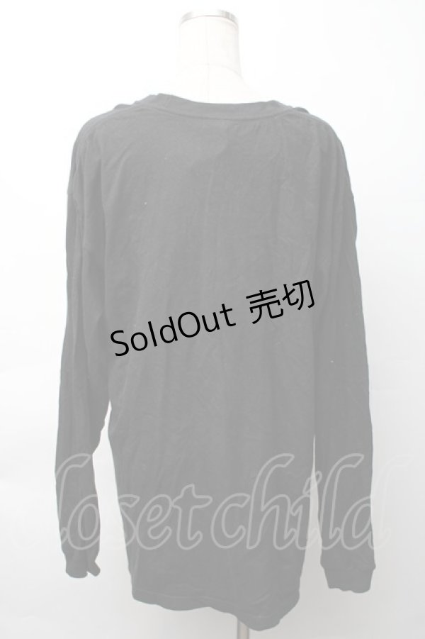 画像2: NieR Clothing / プリントロングTシャツ  黒 S-25-11-14-059-PU-BL-HR-ZS (2)