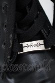 画像4: NieR Clothing / レースアップ厚底ブーツ  黒 S-25-11-14-006-PU-SH-HR-ZS (4)