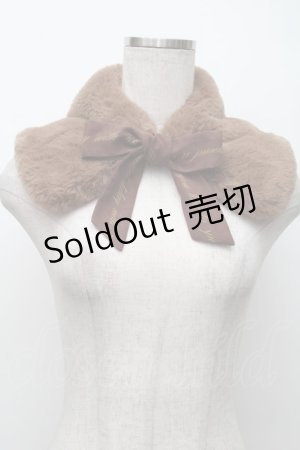 画像: F i.n.t / ロゴリボンエコファーティペット  ブラウン S-25-11-14-012-CA-SK-HR-ZS