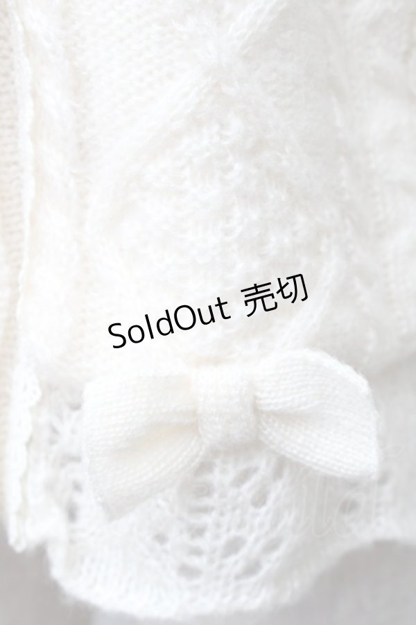 画像3: axes femme POETIQUE / リボン裏ボアニットケープ  キナリ S-25-11-14-014-AX-JA-HR-ZS (3)