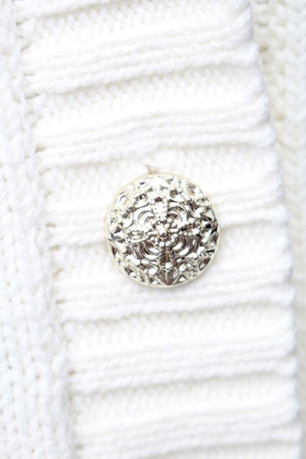 画像5: axes femme / ランダム刺繍ニットカーデ  オフ S-25-11-14-015-AX-BL-HR-ZS (5)