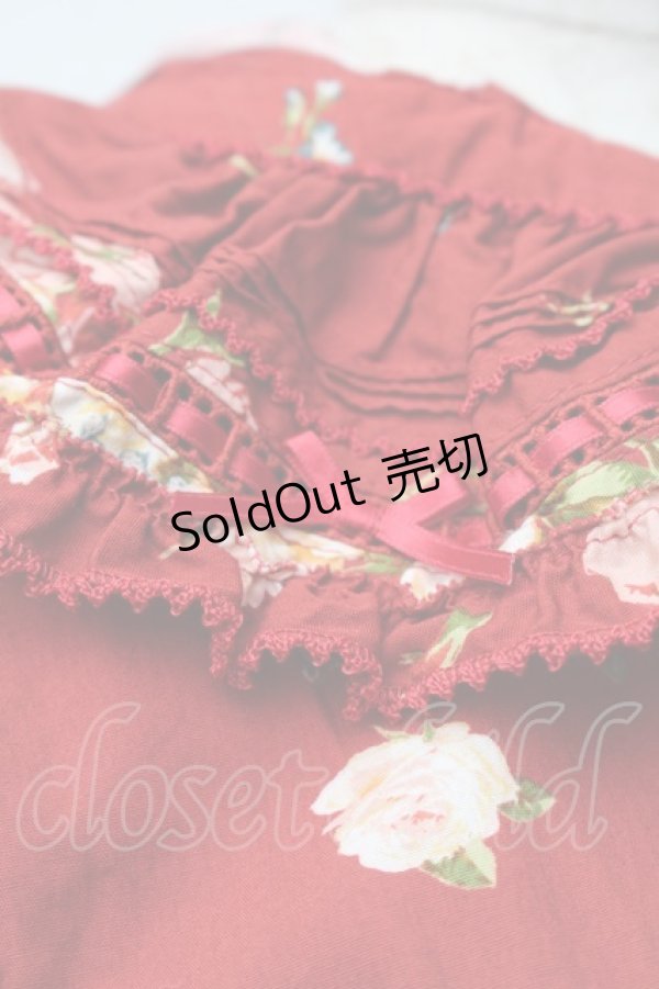 画像3: PINK HOUSE / アンジェリークローズプリントパッチワークブラウス  赤 S-25-11-14-022-LO-BL-AS-ZS (3)