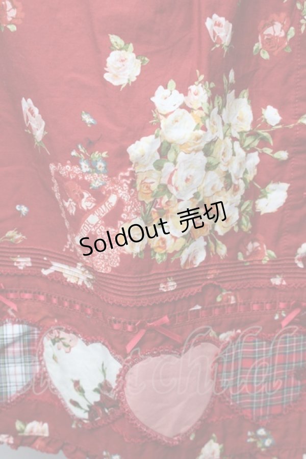 画像4: PINK HOUSE / アンジェリークローズプリントパッチワークブラウス  赤 S-25-11-14-022-LO-BL-AS-ZS (4)