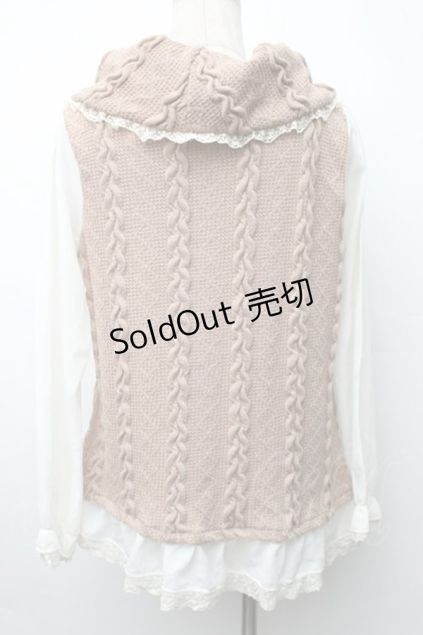 画像2: axes femme / サイド編み上げニットトップス  ベージュ S-25-11-14-023-AX-TO-AS-ZS (2)