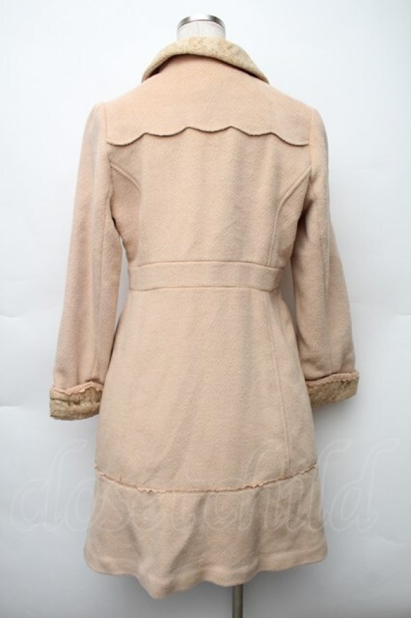 画像2: axes femme / レース使いコート  ベージュ S-25-11-14-031-AX-CO-HR-ZI (2)