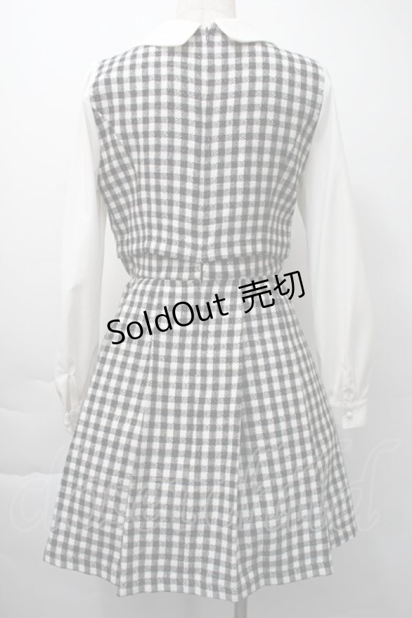 画像2: Ank Rouge / バイカラーワンピース  黒ｘ白 S-25-11-16-043-CA-OP-AS-ZS (2)