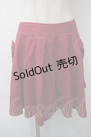 画像: Emily Temple cute / ウールスカート  ワイン S-25-11-16-046-ET-SK-AS-ZS