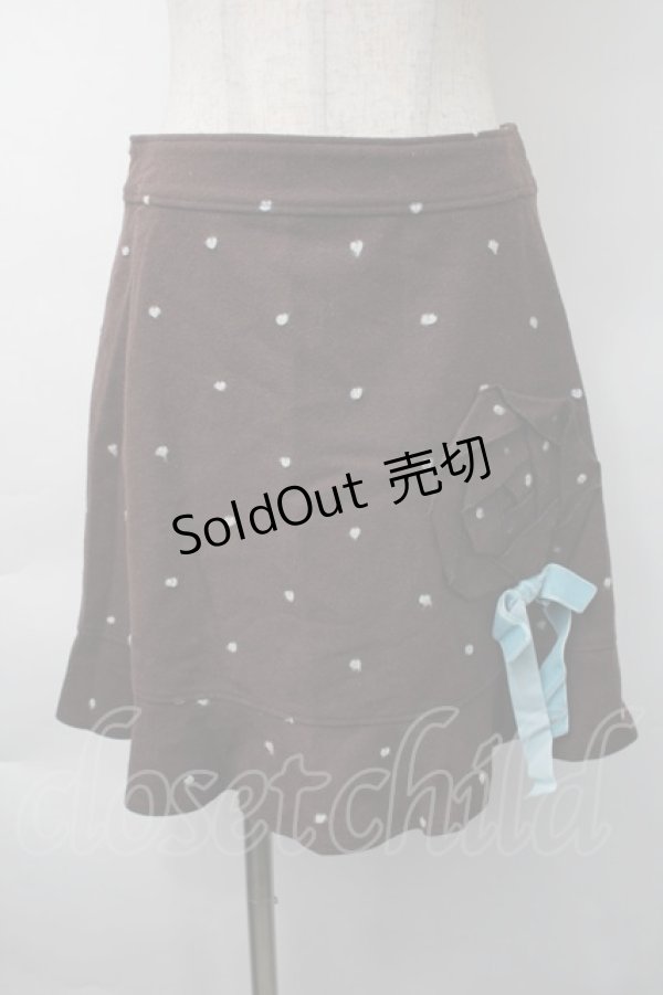 画像1: Emily Temple cute / ウールスカート  ブラウン S-25-11-16-047-ET-SK-AS-ZS (1)