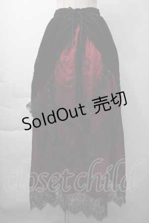 画像: DARK IN LOVE / ベロアロングスカート  黒 S-25-11-16-048-PU-SK-AS-ZS