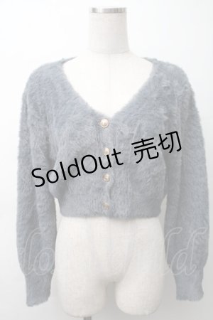 画像: an another angelus / エンブレム釦フェザーニットカーディガン  グレー S-25-11-16-007-CA-SK-HR-ZS