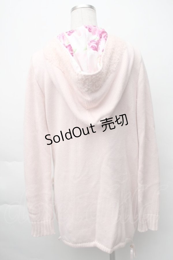 画像2: JESUS DIAMANTE / ニットパーカー  ピンク S-25-11-16-001-JE-TO-AS-ZS (2)