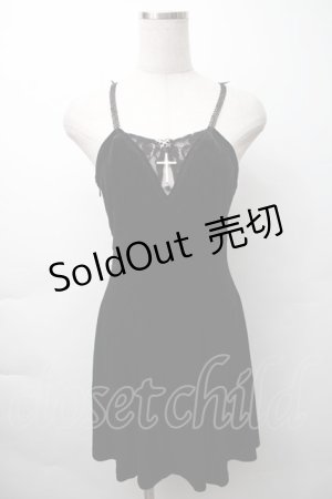 画像: DARK IN LOVE / ベロアキャミソール  黒 S-25-11-16-009-PU-TO-AS-ZS
